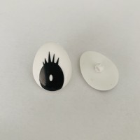 Očko 25,5x20mm, našívacie - pár